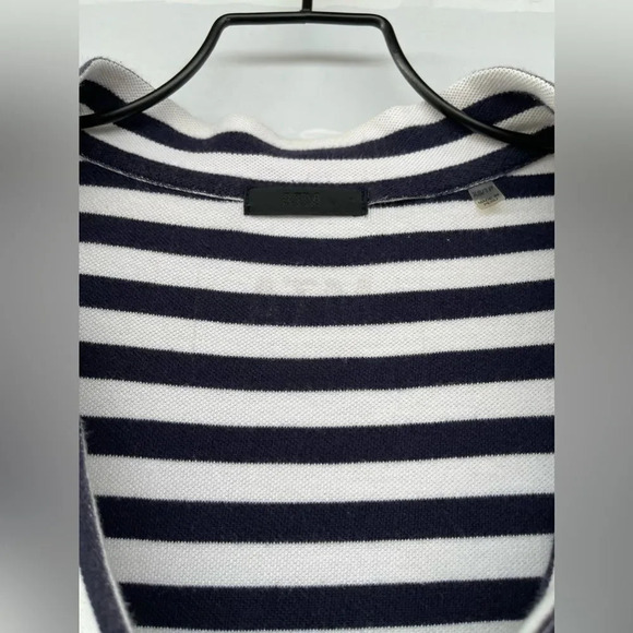 ATM Anthony Thomas Melillo Navy Striped Pima Cotton Dress xs - Picture 10 of 11